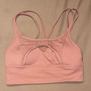 Lululemon Athletica Light Pink Strappy Sports Bra